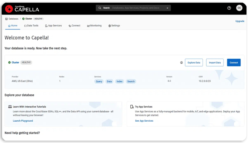 Премия InfoWorld «Технология года — 2025»: Управление данными: базы данных картинка Couchbase Capella от Couchbase