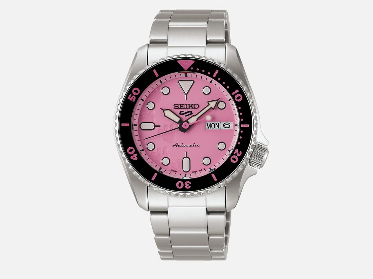 Seiko выпускает лимитку, которая кричит о стиле 60-х картинка Часы Seiko 5 Sports SRPM07K Pink Panther | DGL.RU