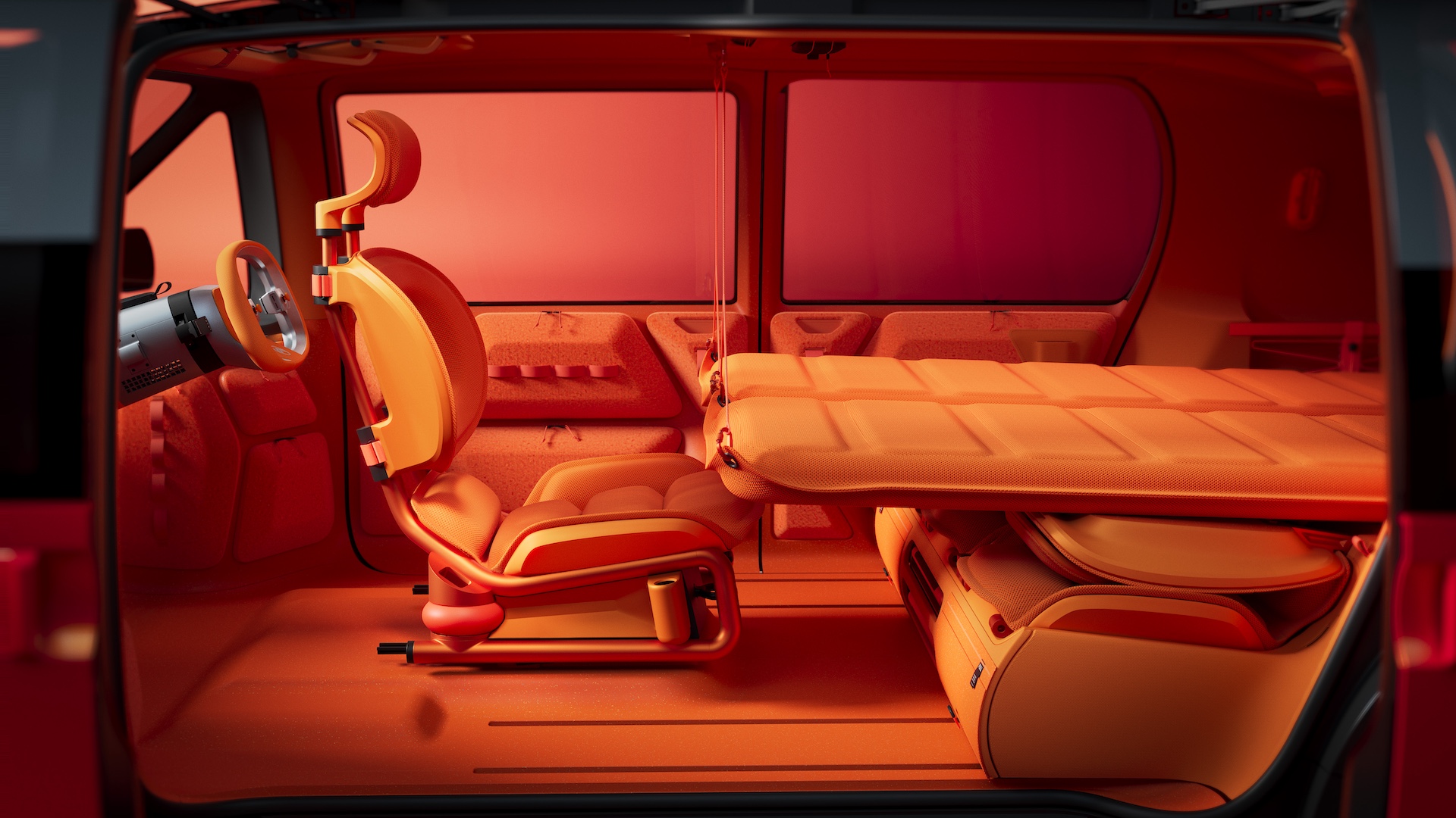 Citroen ELO: минивэн будущего с надувными кроватями и умными решениями картинка Citroen ELO: мини-минивэн с надувными кроватями | DGL.RU