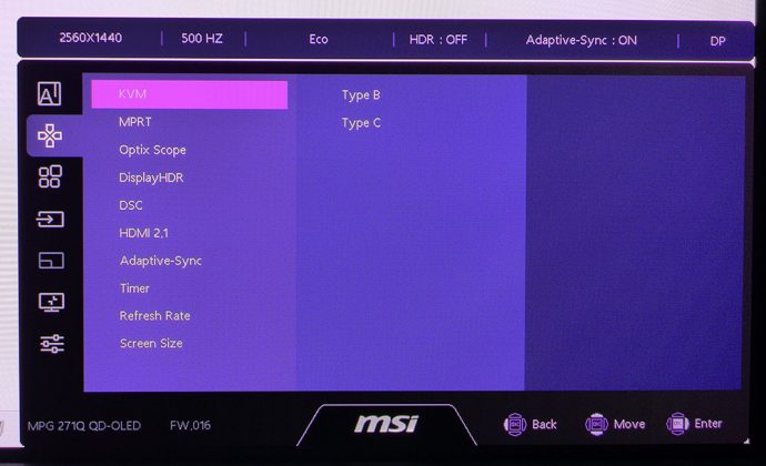 Игровой монитор MSI MPG271QR X50 | DGL.RU