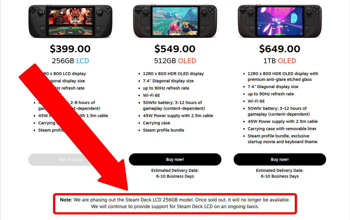 Консоль Steam Deck LCD уходит с рынка | DGL.RU