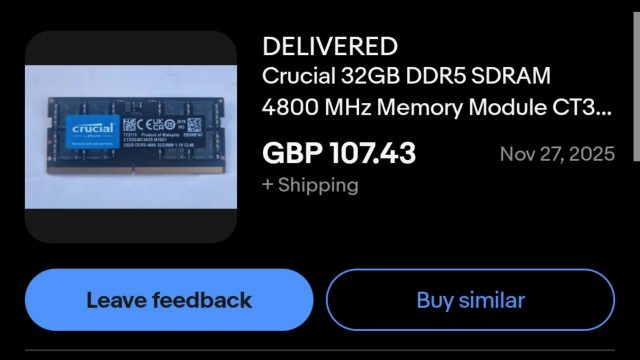 Кража деталей ПК и RAM Crucial DDR5 в пустой коробке Кража деталей ПК и RAM: Crucial DDR5 в пустой коробке