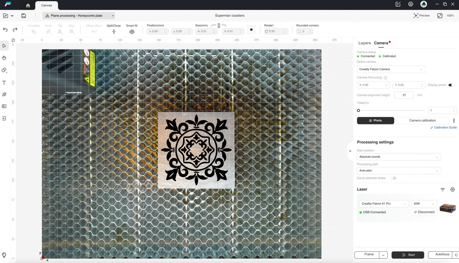 Обзор Creality Falcon A1 Pro 20 Вт: закрытый диодный лазер картинка Лазерный станок Creality Falcon A1 Pro | DGL.RU
