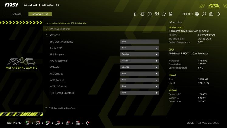 Материнская плата MSI MAG X870E Tomahawk Wifi