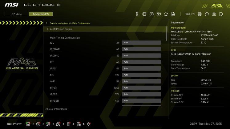 Материнская плата MSI MAG X870E Tomahawk Wifi