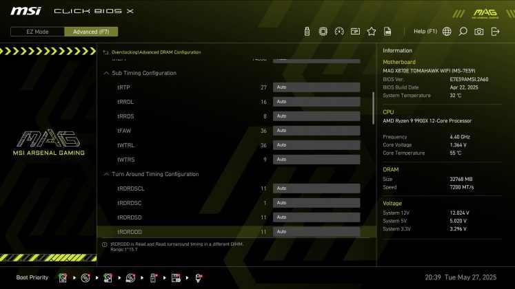 Материнская плата MSI MAG X870E Tomahawk Wifi