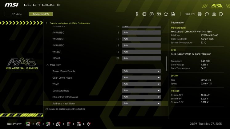 Материнская плата MSI MAG X870E Tomahawk Wifi