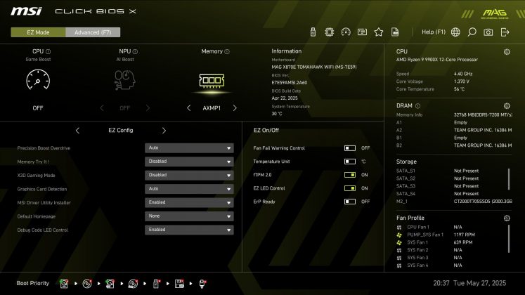 Материнская плата MSI MAG X870E Tomahawk Wifi