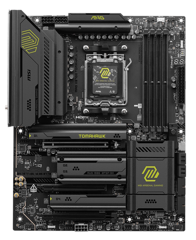 Обзор материнской платы MSI MAG X870E Tomahawk Wifi: два порта PCIe 5.0 и USB4 картинка Материнская плата MSI MAG X870E Tomahawk Wifi