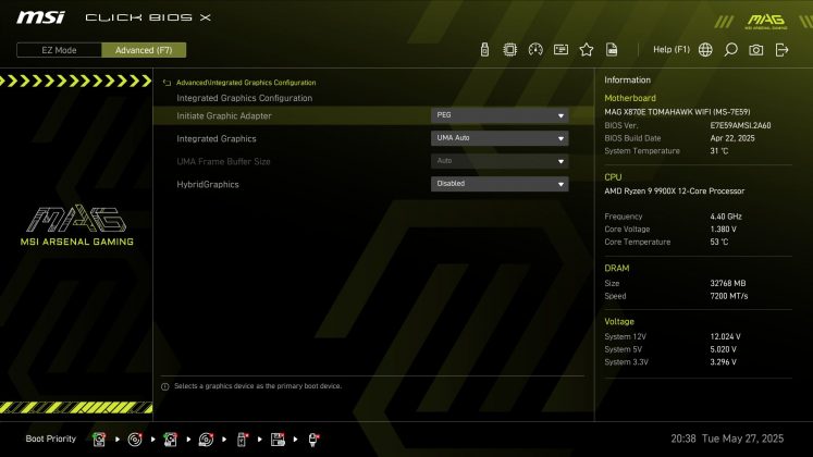 Материнская плата MSI MAG X870E Tomahawk Wifi