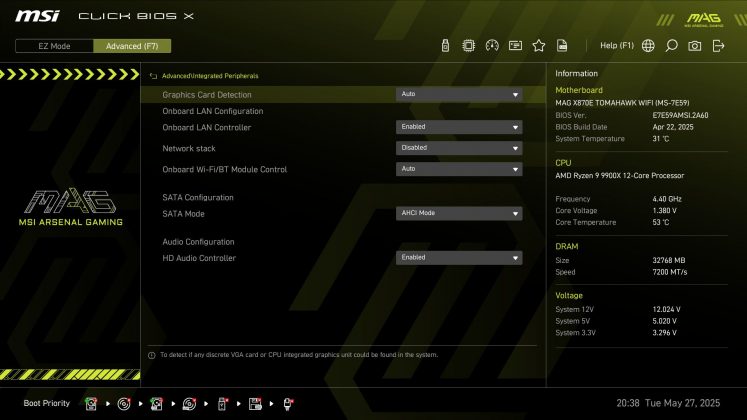 Материнская плата MSI MAG X870E Tomahawk Wifi