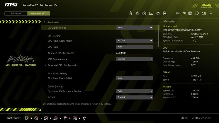 Материнская плата MSI MAG X870E Tomahawk Wifi