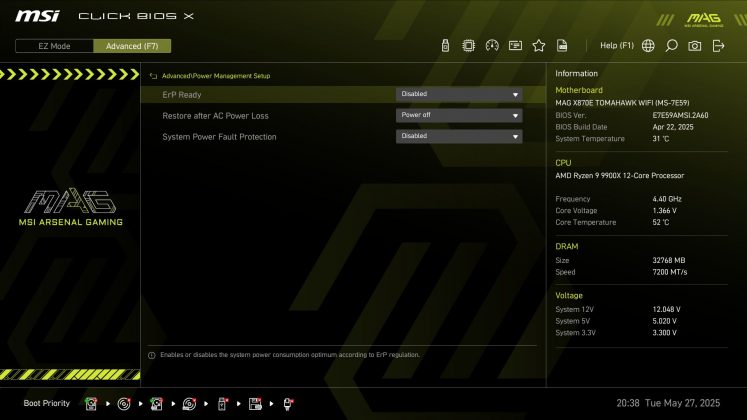 Материнская плата MSI MAG X870E Tomahawk Wifi