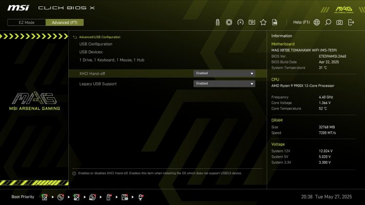 Материнская плата MSI MAG X870E Tomahawk Wifi