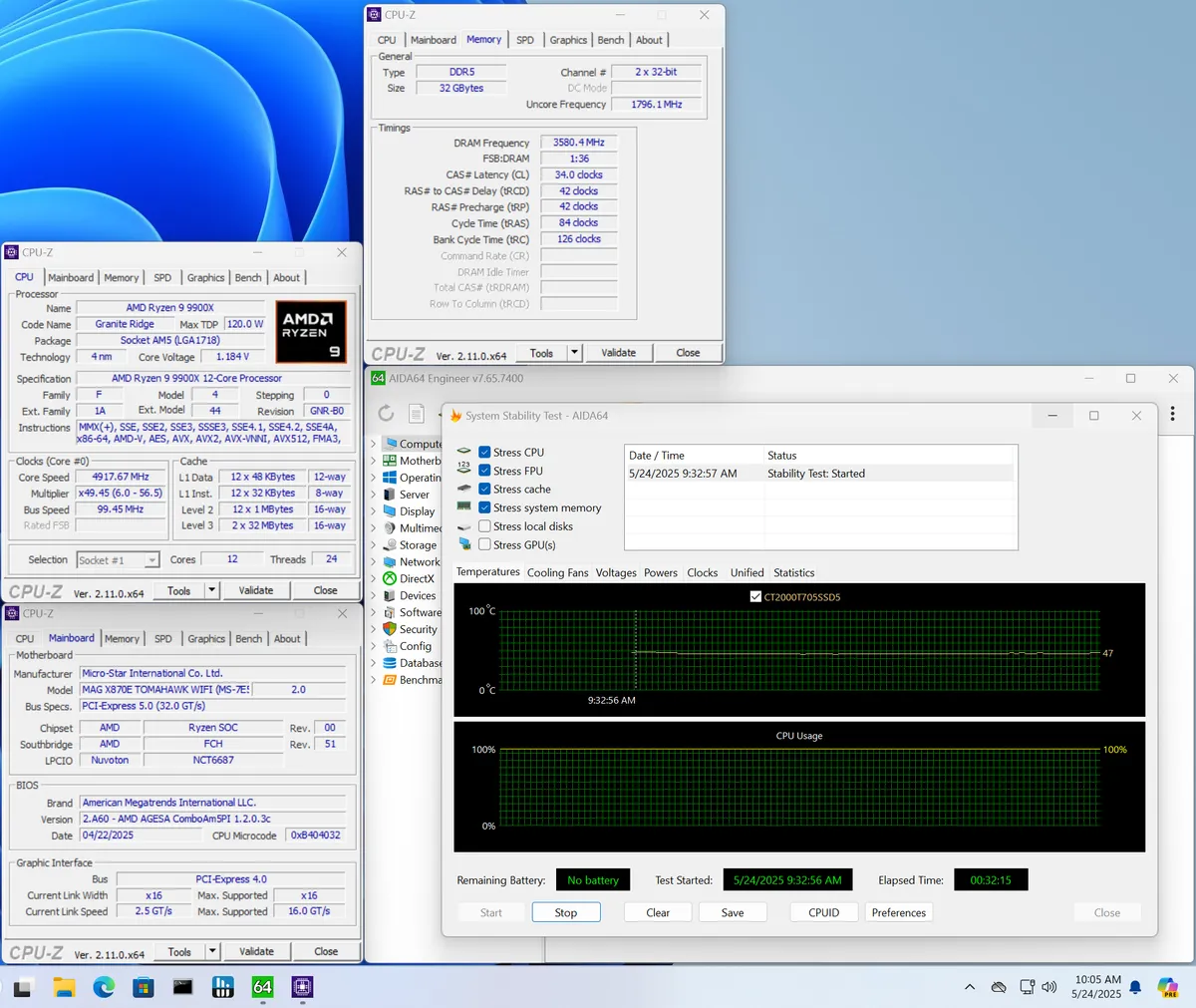 Обзор материнской платы MSI MAG X870E Tomahawk Wifi: два порта PCIe 5.0 и USB4 картинка Материнская плата MSI MAG X870E Tomahawk Wifi