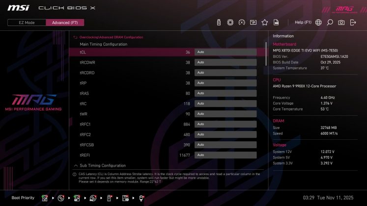Материнская плата MSI MPG X870I Edge Ti Evo Wifi | DGL.RU