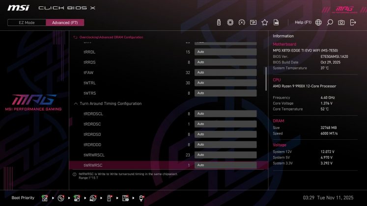 Материнская плата MSI MPG X870I Edge Ti Evo Wifi | DGL.RU