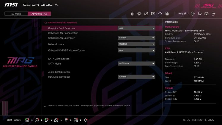 Материнская плата MSI MPG X870I Edge Ti Evo Wifi | DGL.RU