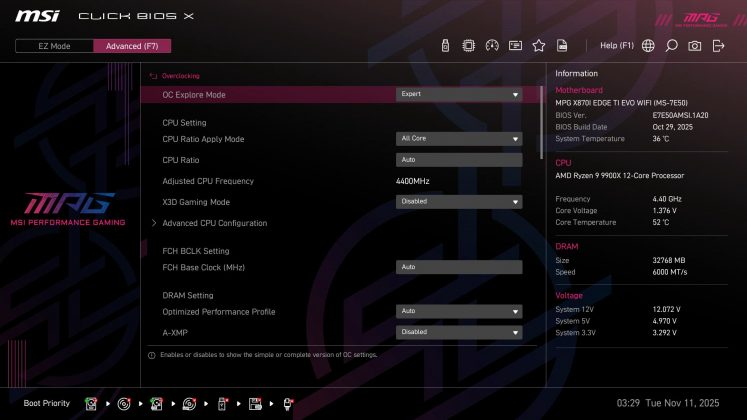 Материнская плата MSI MPG X870I Edge Ti Evo Wifi | DGL.RU