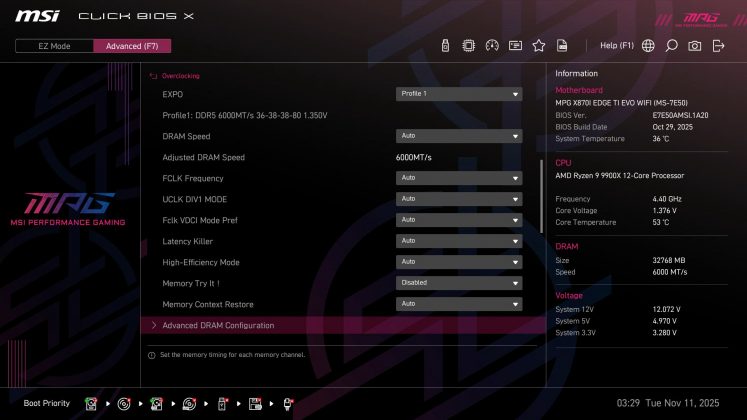 Материнская плата MSI MPG X870I Edge Ti Evo Wifi | DGL.RU