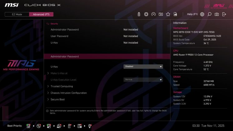 Материнская плата MSI MPG X870I Edge Ti Evo Wifi | DGL.RU