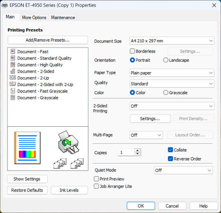 Обзор Epson EcoTank ET-4950: экономичный многофункциональный принтер картинка МФУ Epson EcoTank ET-4950: экономичный принтер | DGL.RU