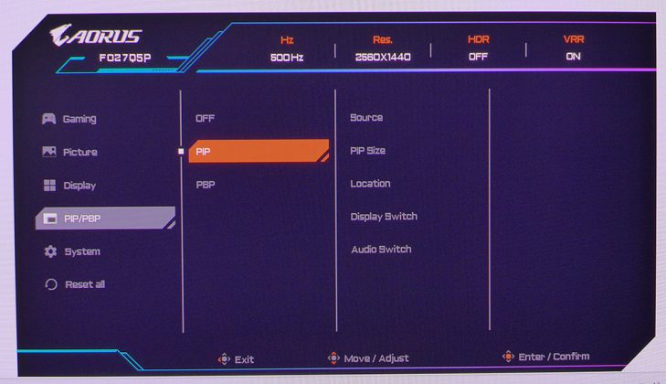 Монитор Gigabyte Aorus FO27Q5P поднимает планку | DGL.RU
