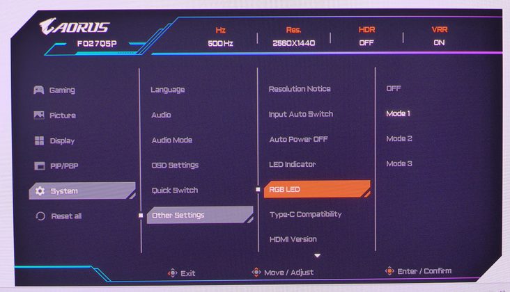 Монитор Gigabyte Aorus FO27Q5P поднимает планку | DGL.RU