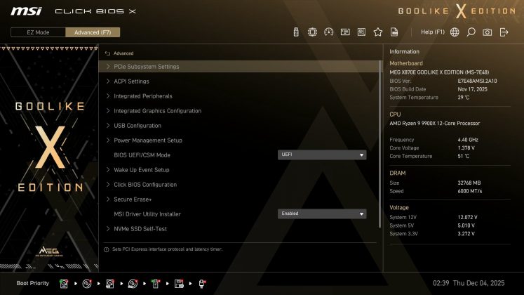 Обзор MSI X870E Godlike X: плата для элиты | DGL.RU