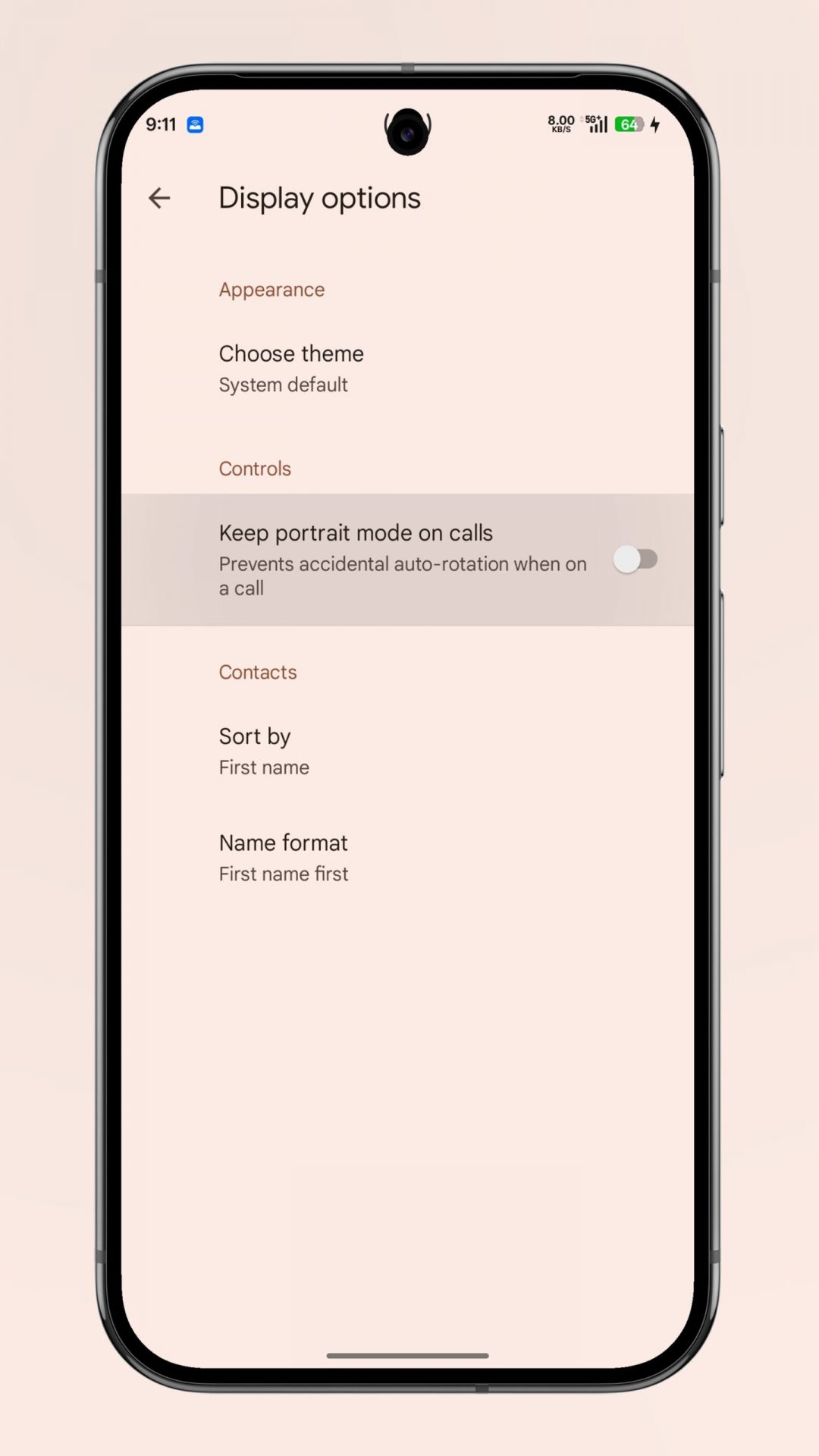Google Phone дает контроль над ландшафтным режимом звонков картинка ПО Google Phone отключит альбомный режим | DGL.RU