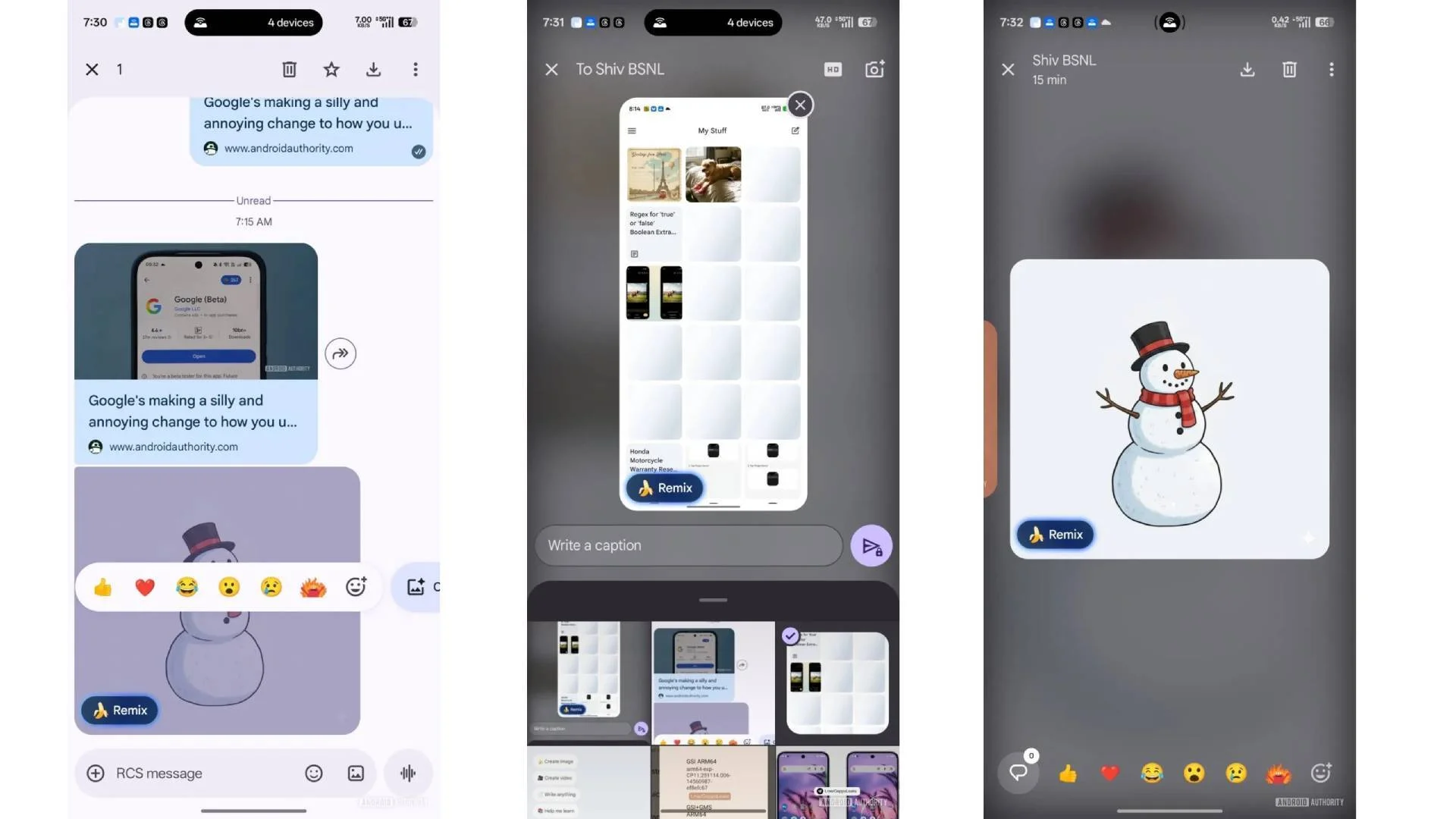 Приложение Google Сообщения смягчит Remix | DGL.RU