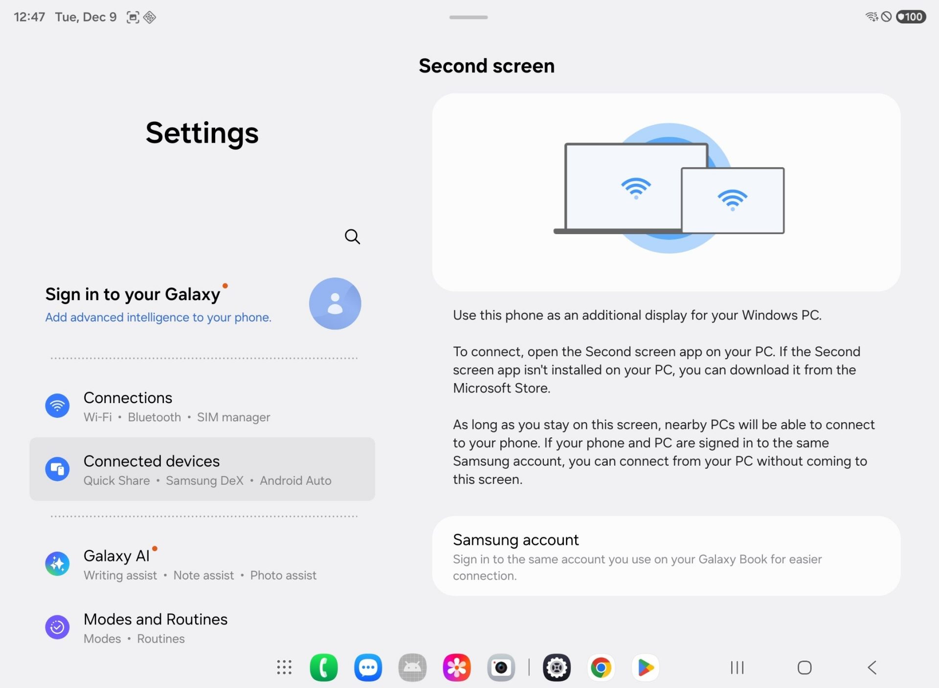 Смартфон Galaxy Z TriFold как монитор | DGL.RU
