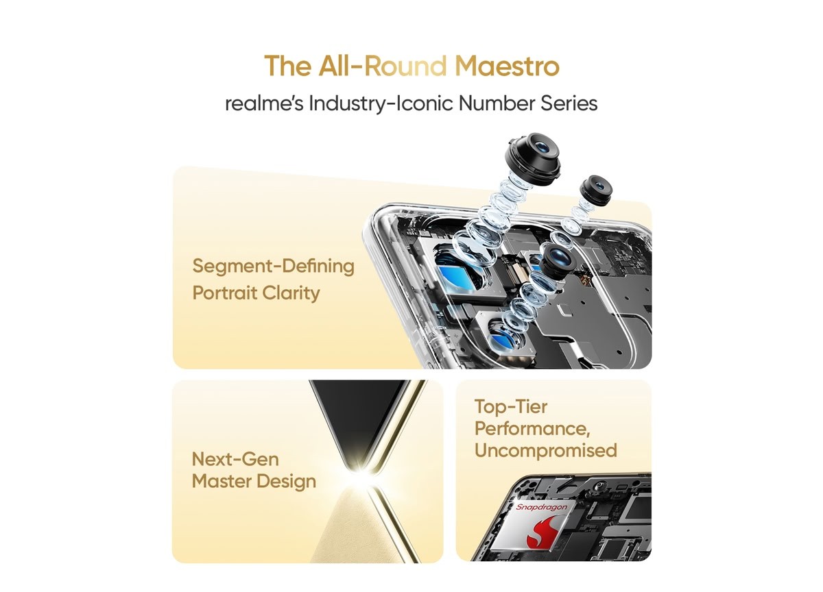 Realme 16 Pro — перископ, Snapdragon и огромная батарея уже в пути картинка Смартфон Realme 16 Pro с перископом | DGL.RU
