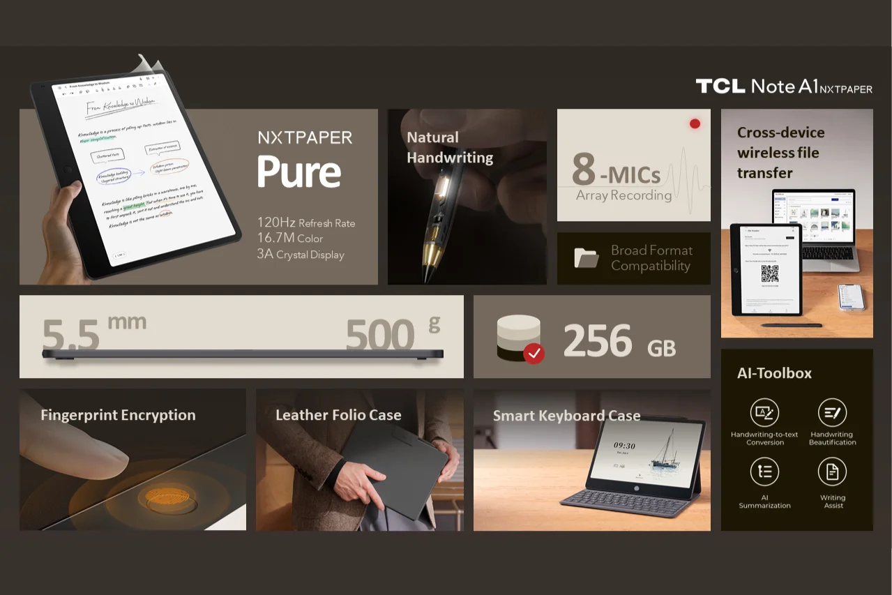 TCL Note A1 NXTPAPER: планшет для учёбы | DGL.RU