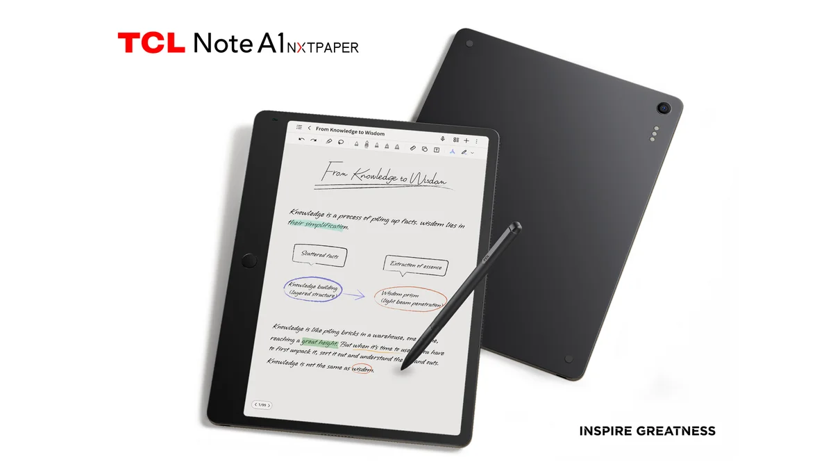 TCL Note A1 NXTPAPER: «Бумажный» планшет, который хочет похоронить iPad