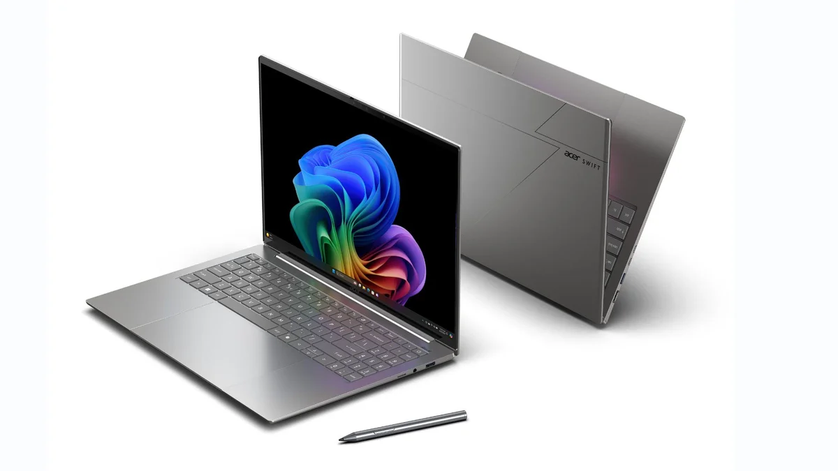 575547Acer делает ход конем: новые ноутбуки Swift весят меньше килограмма и напичканы ИИ