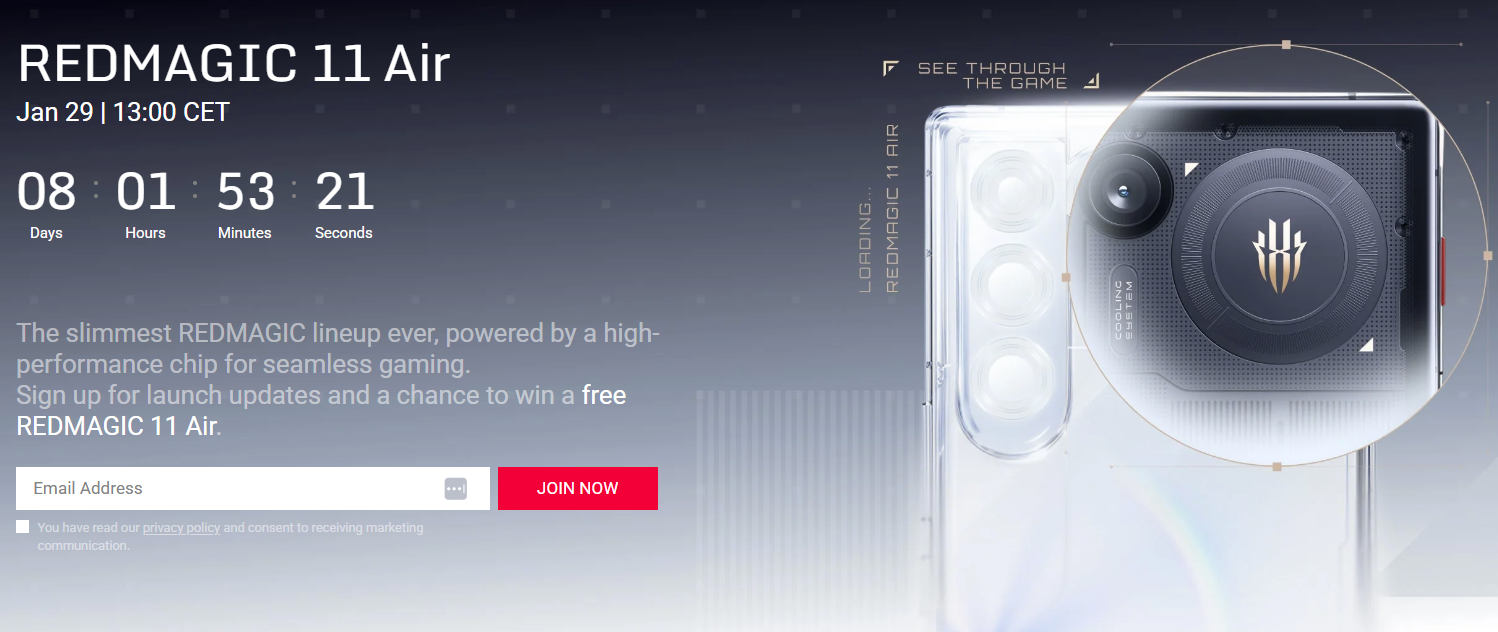 Игровой смартфон RedMagic 11 Air: анонс | DGL.RU