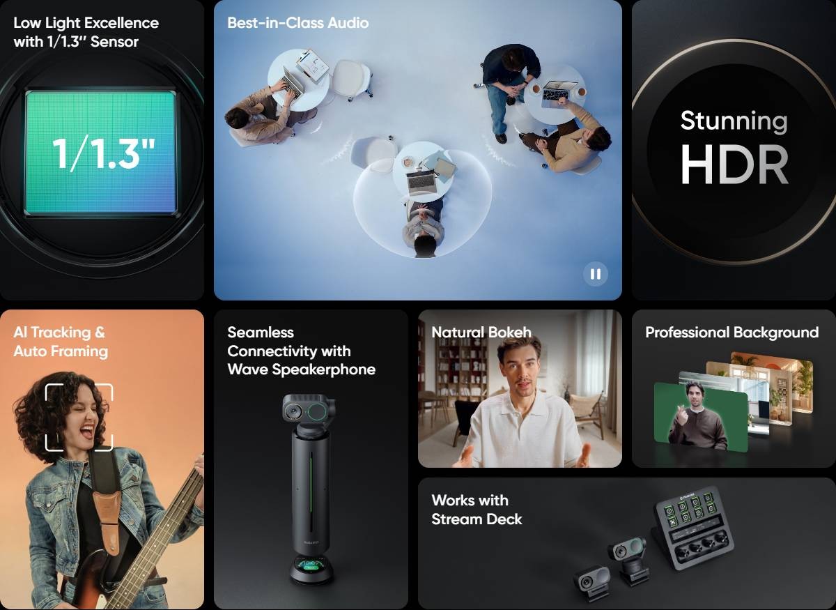 Insta360 «убивает» конкурентов: Link 2 Pro и 2C Pro — первые веб-камеры с огромным сенсором 1/1,3"