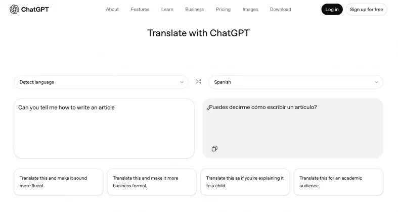 Сервис ChatGPT Translate: полный провал | DGL.RU