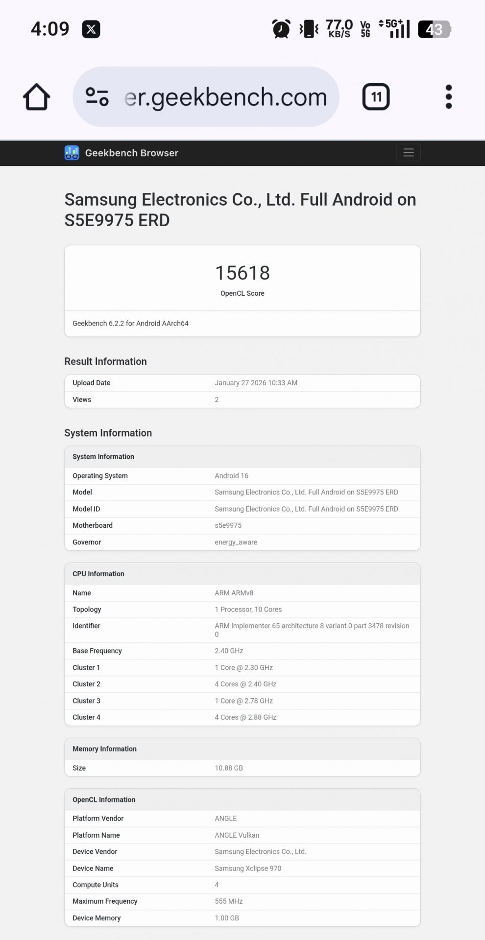 Samsung Galaxy S27 Ultra получит уникальный «царский» процессор: раскрыты безумные характеристики картинка Смартфон Galaxy S27 Ultra: процессор-монстр | DGL.RU