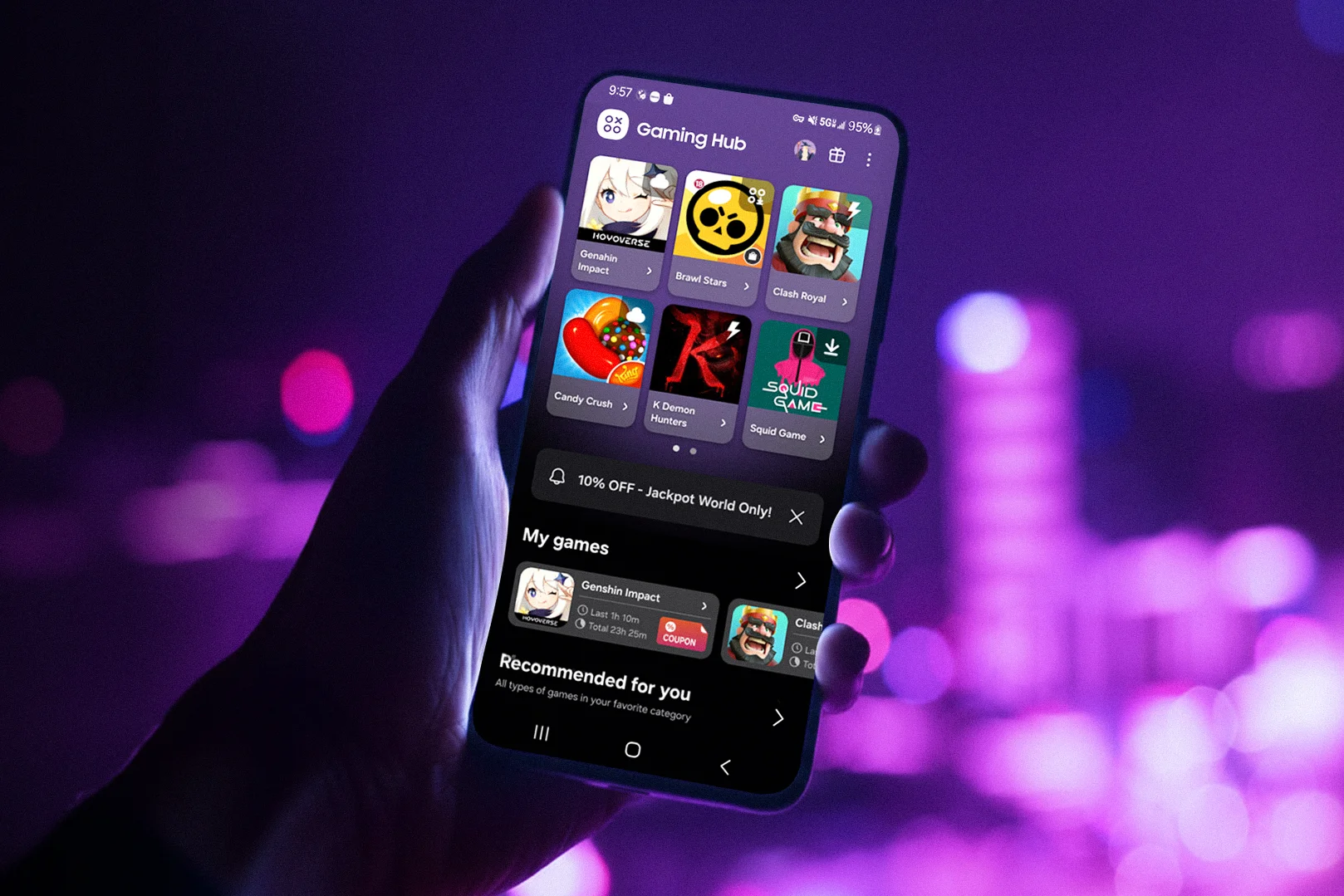 Обновление Samsung Gaming Hub: ИИ и YouTube | DGL.RU