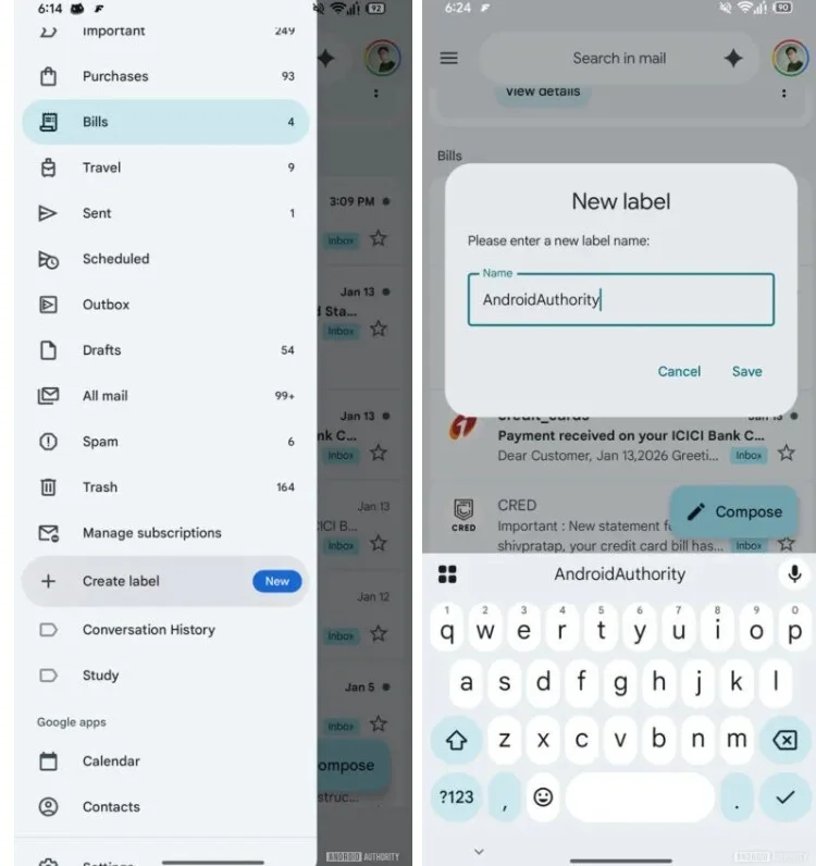 Приложение Gmail: создание папок на Android | DGL.RU