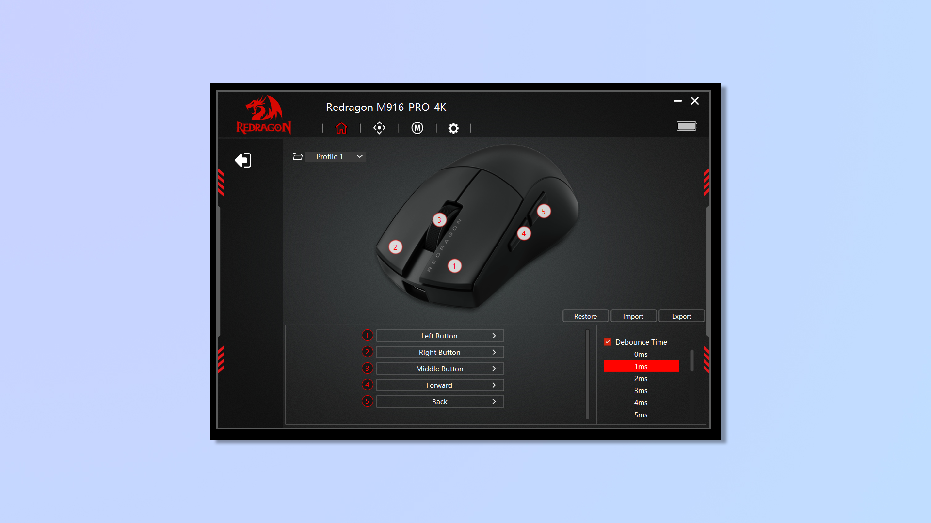 Обзор Redragon M916 Pro: сверхлегкая игровая мышь картинка Redragon M916 Pro
