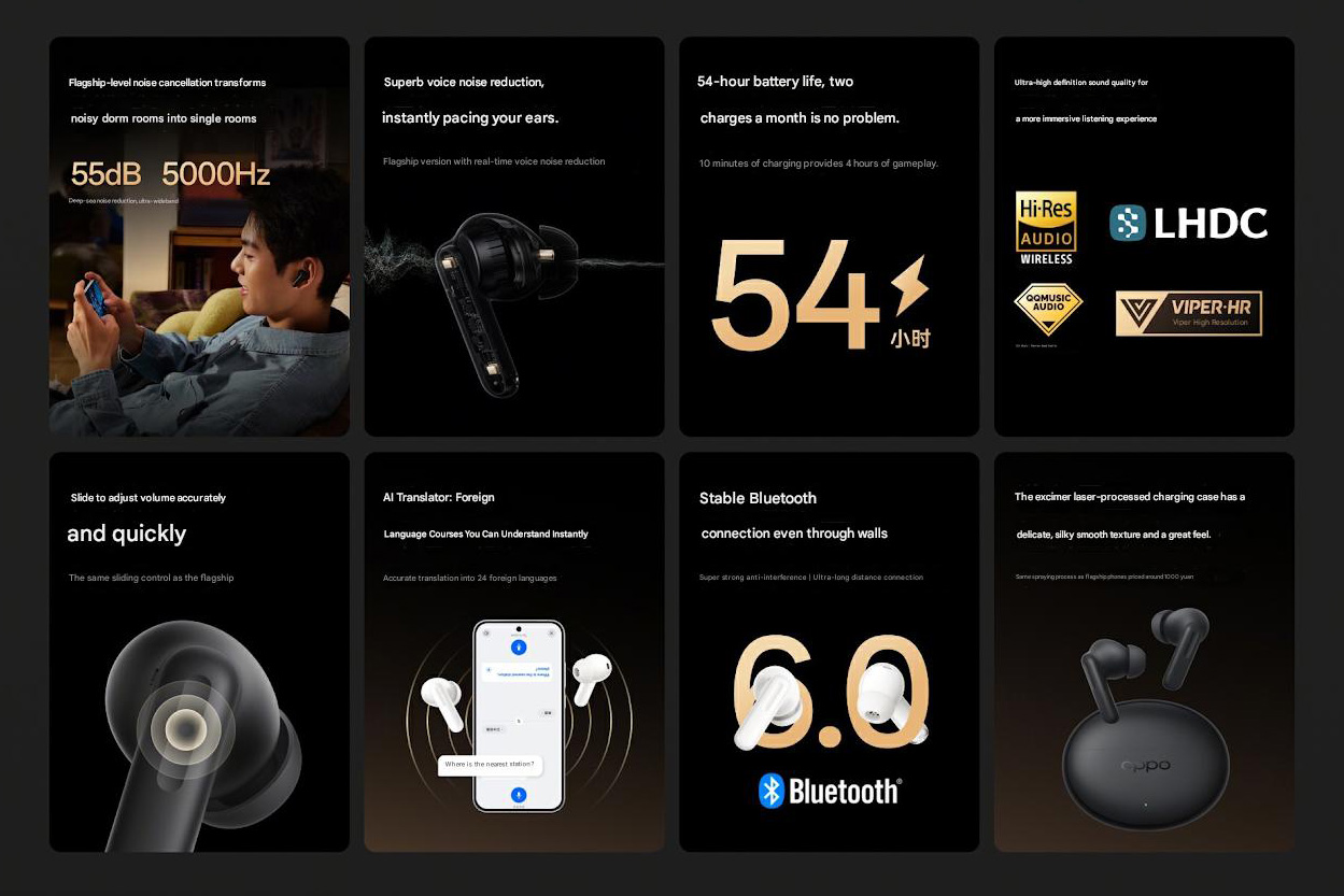 Наушники Oppo Enco Air5 Pro с 54 ч работы | DGL.RU