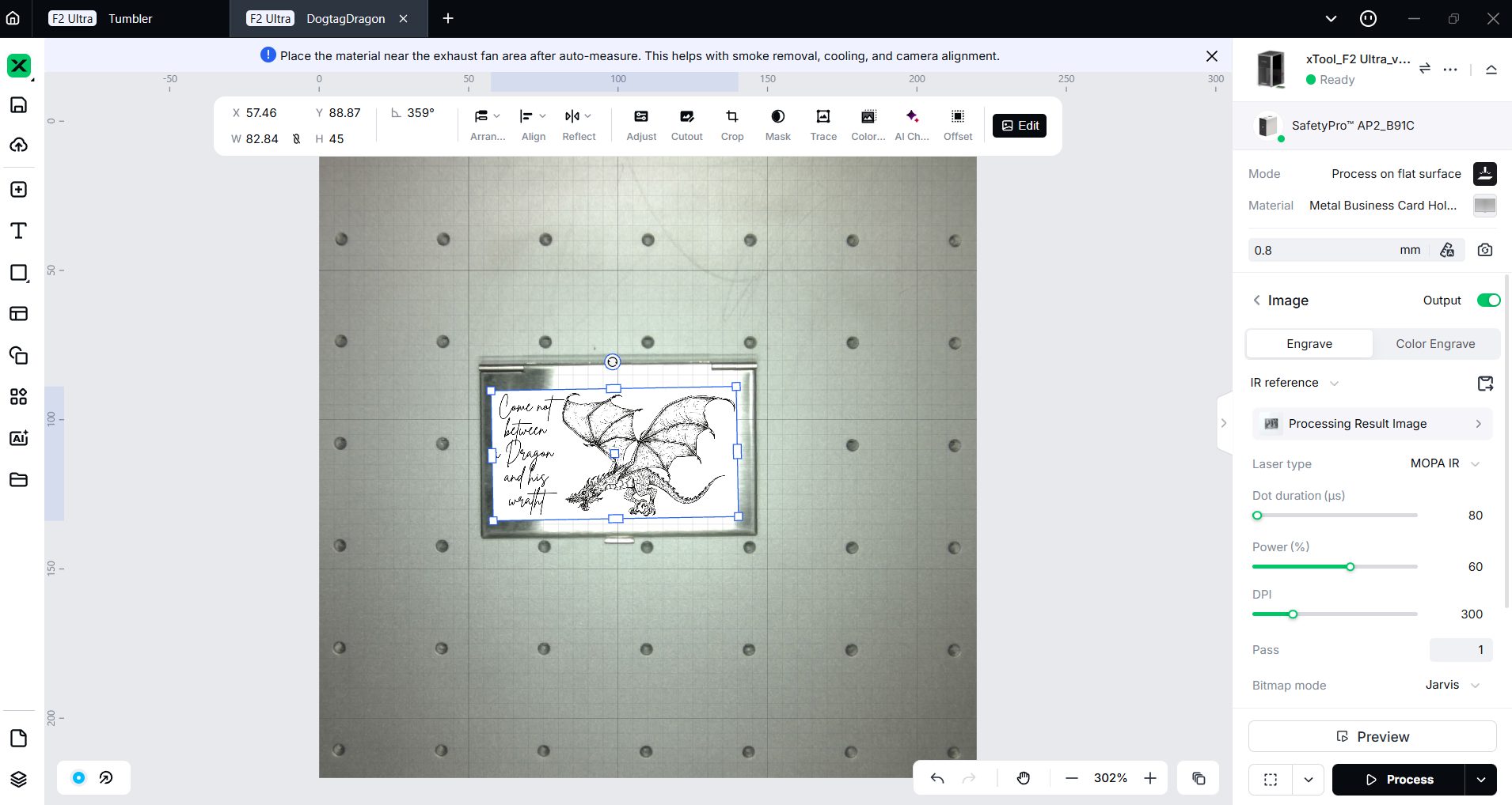 Лазерный станок xTool F2 Ultra: гравировка металла | DGL.RU