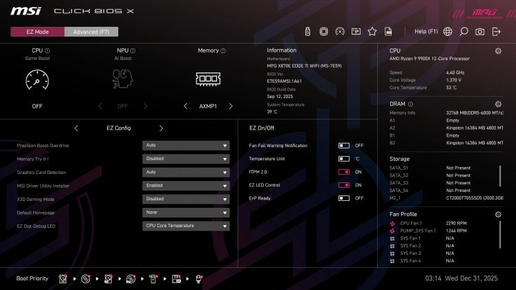 Материнская плата MSI MPG X870E Edge Ti Wifi | DGL.RU