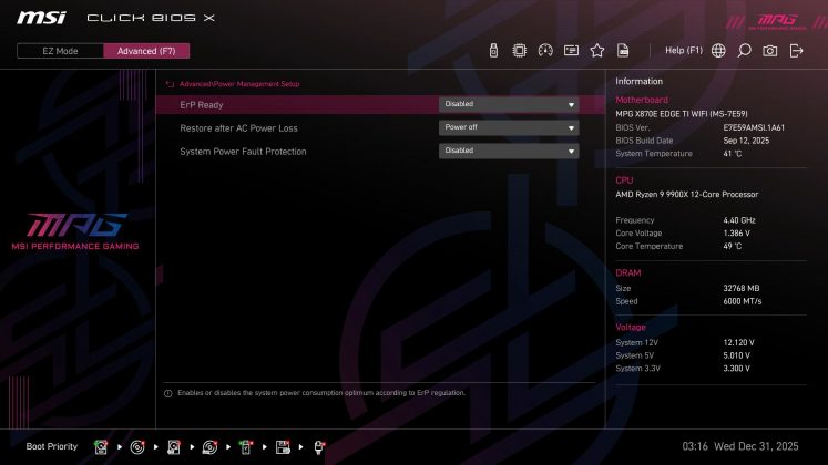 Материнская плата MSI MPG X870E Edge Ti Wifi | DGL.RU