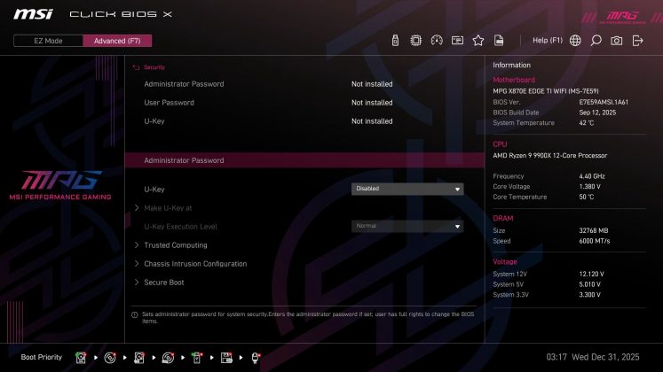 Материнская плата MSI MPG X870E Edge Ti Wifi | DGL.RU