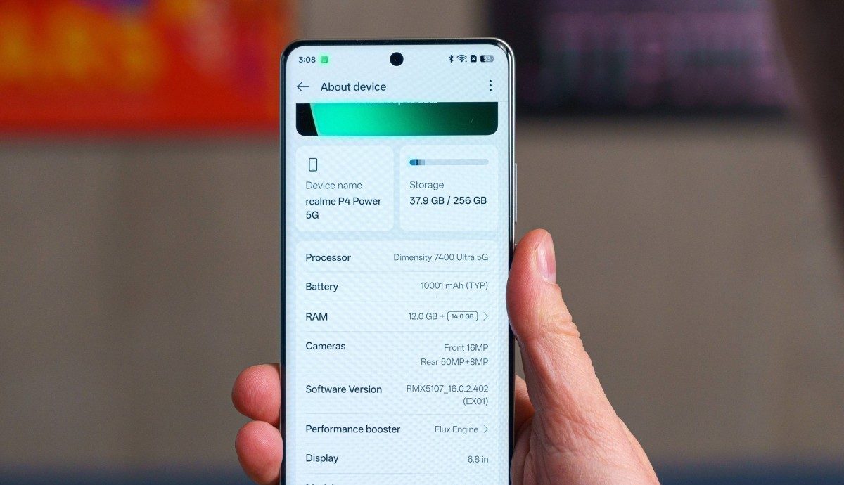 Realme P4 Power победил в тесте батареи