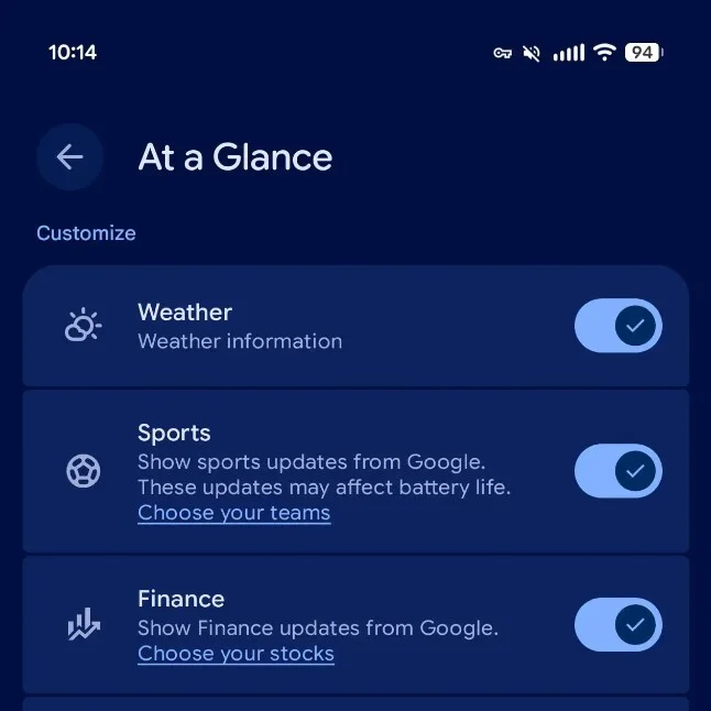 Смартфон Google Pixel сделает навязчивый виджет чуточку полезнее картинка Смартфон Google Pixel: спорт и акции в виджете | DGL.RU